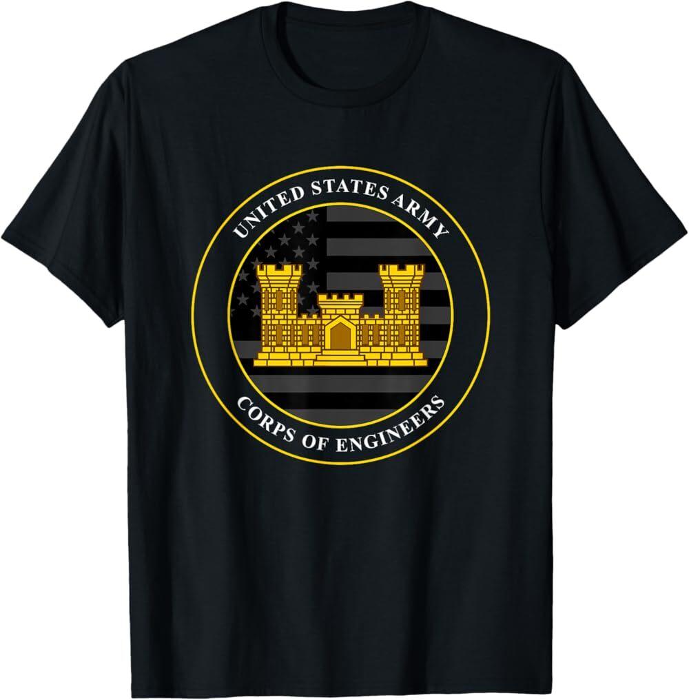 New Limited US Army Corps of Engineers Made In USA T-Shirt