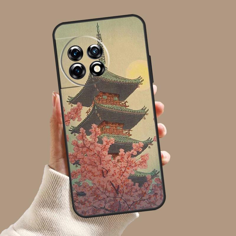 Japanese Style Art Japan Case For OnePlus 11 12 9 10 Pro 10R 12R 8T 10T OnePlus Nord N30 N20 N10 CE 3 2 Lite Cover