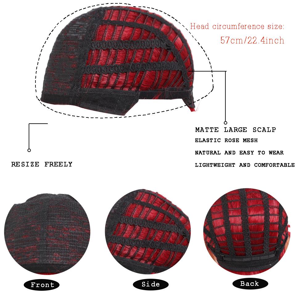 Synthetic Middle Score Cosplay Wig Mullet Head Wig Natural Black Red Gold High Quality Wig For Boy Short Short Straight Wolf Wig