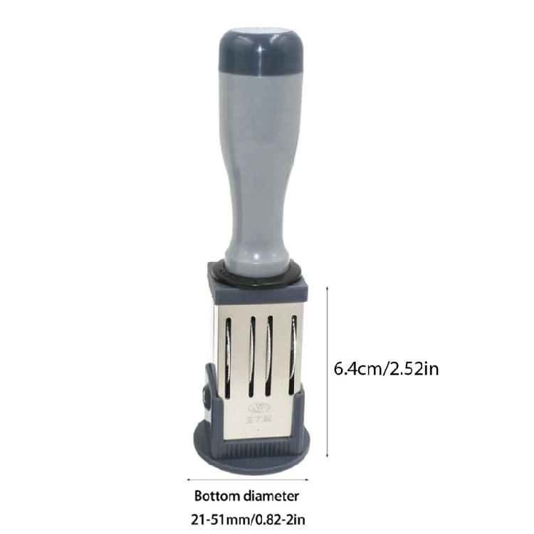 Number Stamp Business Stamp Office Date Stamp Adjustable Round Date Stamp for Business Documents Scrapbooking Packaging