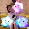 Colorful Glowing Pillow Cute Five-pointed Star Glowing Plush Doll