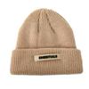 Knitted Hats Women Black Beanie Thick Hat Winter Hats Beanies  Skullcap