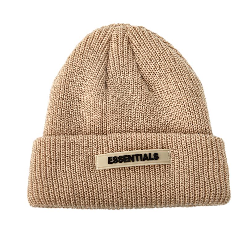 Knitted Hats Women Black Beanie Thick Hat Winter Hats Beanies Skullcap
