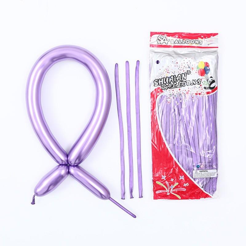 Shuai An Metallic Chrome Balloons: Gold, Silver, Blue, Green, Purple - 5", 10", 18", 36" Round Latex Party Decorations