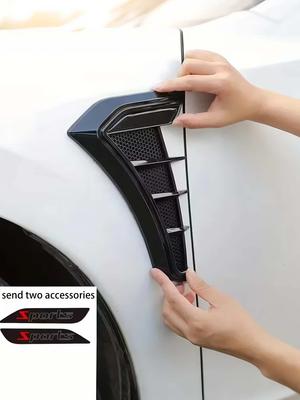2Pc Car Fender Decorative Stickers Universal Side Wing Car Stickers Modified Fender Side Marking Decoration