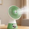 Portable Desk Fan Single Speed USB Rechargeable Mini Table Fan 90 Degree Rotation Quiet Cooling Fan for Home Office Bedroom Dorm