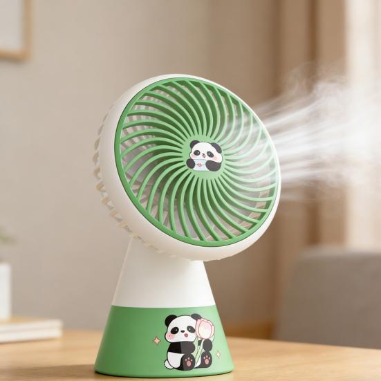 Portable Desk Fan Single Speed USB Rechargeable Mini Table Fan 90 Degree Rotation Quiet Cooling Fan for Home Office Bedroom Dorm