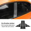 Car Window Door Column A B Pillar Post Trim Cover For Fiat 500 08-23 Abarth 595 2012- Glossy Black PC Stickers Accessories