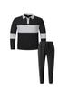 2025 Men's Autumn Waffle Sweatshirt & Pants Set - Casual Long Sleeve Lapel Design