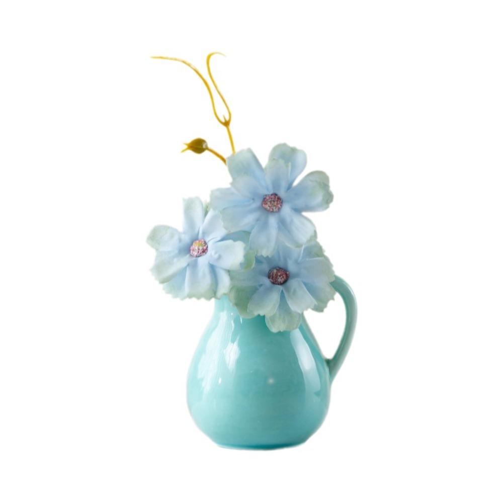 2PCS Exquisite Refrigerator Magnets Vase Colorful Mini Plant Vase Vase Fridge Stickers  Restaurant