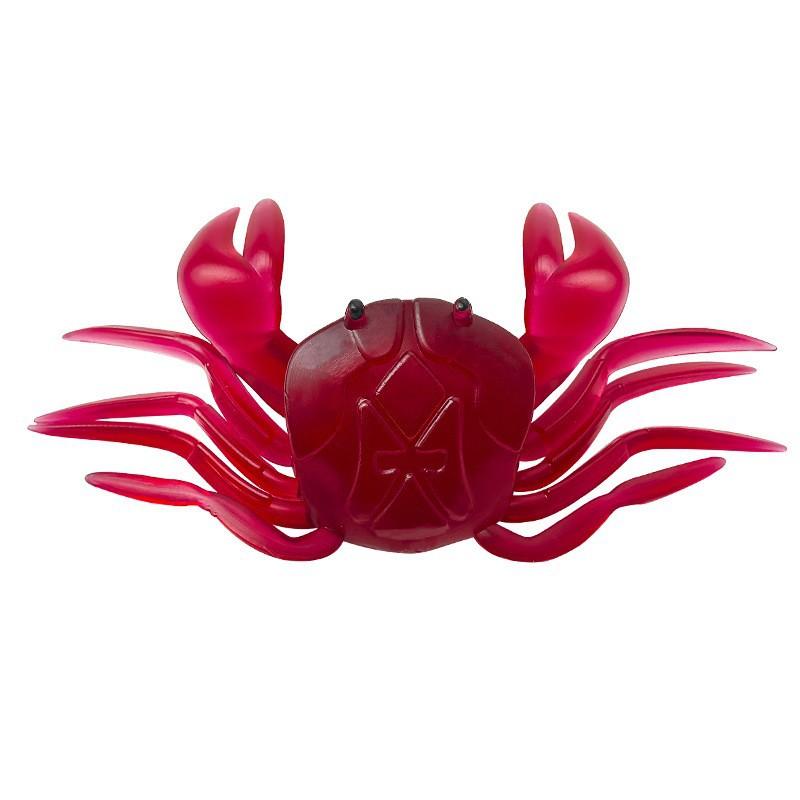 10СМ/16.5Г Медленно тонущая мягкая приманка-краб Дальний заброс Бионическая приманка-краб Силиконовая резина ПВХ Искусственная приманка Красные крабы Рыболовные приманки 16.5g 10.5cm