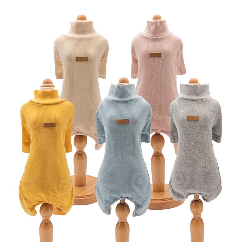 New Pet Clothes Autumn and Winter Warm Than Bear Teddy Four-legged Clothes Embroidered Love Puppy Dog Clothes