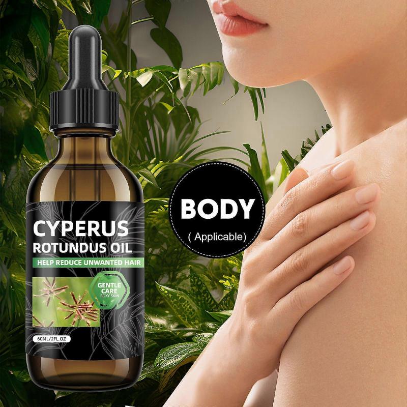 Cyperus Rotundus Oil for Hair Removal, Natural Cyperus Rotundus Oil To Reduce Hair Growth, Soothing & Moisturizing, Smooth Skin , Suitable for All Ski