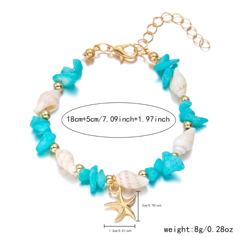 Ocean Bracelet Delicate Hand Jewelry Shell Bracelet Sweet Accessories Alloy Texture Suitable for Daily and Special Event