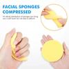 50pcs Compressed Facial Cleansing Sponge Face Washing Sponge Makeup Removal Sponge Pad Soft Sponge Exfoliating Round Puff