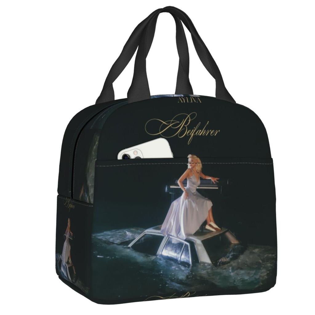 Custom German Singer Ayliva Insulated Lunch Bag for School Office Waterproof Thermal Cooler Bento Box Women Kids
