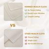 BHBL 6 Pack Cheeseclothes, Unbleached Pure Cotton Muslin Clothes Soft Square Cheese Clothes for Cooking, Straining, Baking