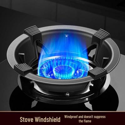 Universal Cast Iron Windproof Heat-Concentrating Stove Cover and Non-Slip Rack