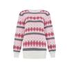 Women's Fall/winter Knitted Jacquard Crew-neck Sweater