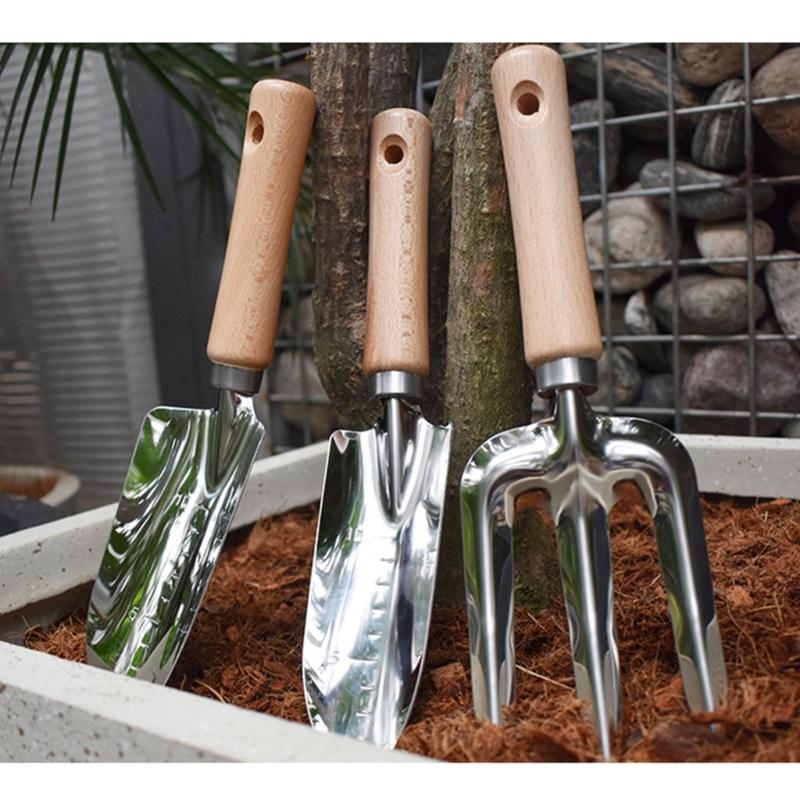 Mini Gardening Potting Tools Handle Spade Shovel Rake Shovel Multifunctional Household Plants Bonsai Succulent Tools