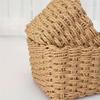 3pcs Paper Rope Storage Baskets for Organizing Container Bins for Shelves Cupboards Drawer,Small Woven Basket,Multifunctional