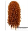 Red Brown Long Curly Hair Synthetic Wig Holiday Party Birthday Party Daily Wear