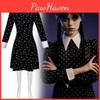 Wednesday Addams Theme Cosplay Costume With Elastic Fabric For Cosplay Parties