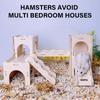 Hamster Holzhäuser Naturholz Kleintierhaus Wasserdichter Hamsterkäfig für Kleintiere