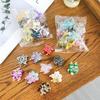 Stylish 10 Pack Mini Floral Hair Claw Clips Made From Acetate For Womens Fall Fashion