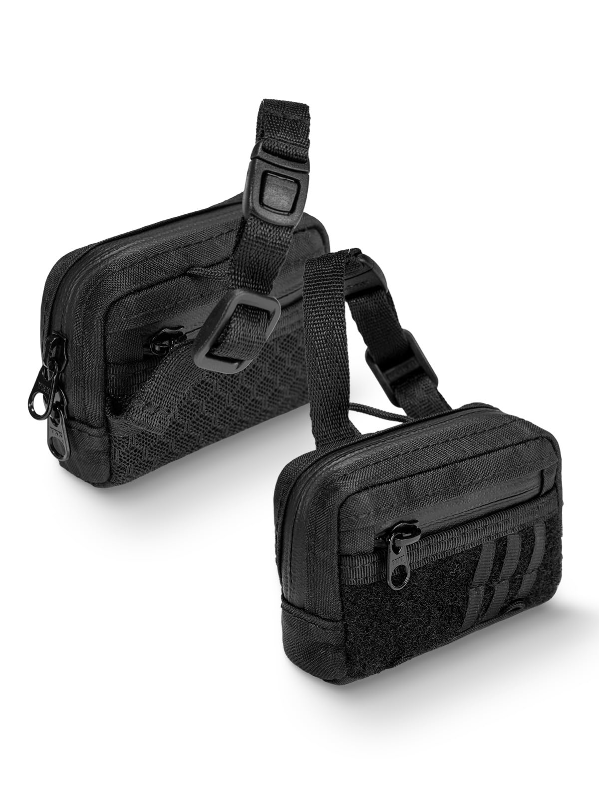 

TACTICAL_GEEK Storage A18 Multifunctional Pouch EDC Earphone Pouch Compact Quick-Release Buckle Mini Bag for Everyday Use Coin Purse (Black)