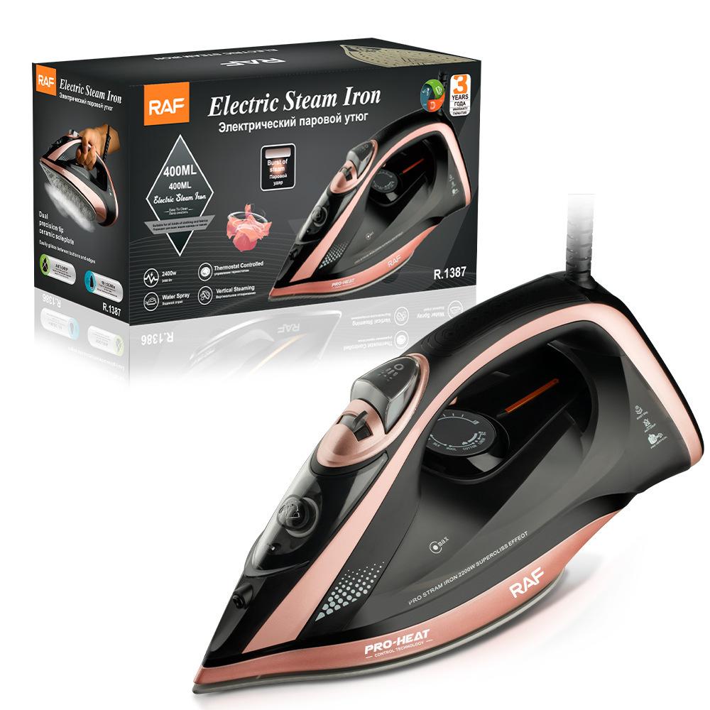

RAF European Ceramic Floor Electric Iron - Popular Model for Home and Hotel Use EU Standard