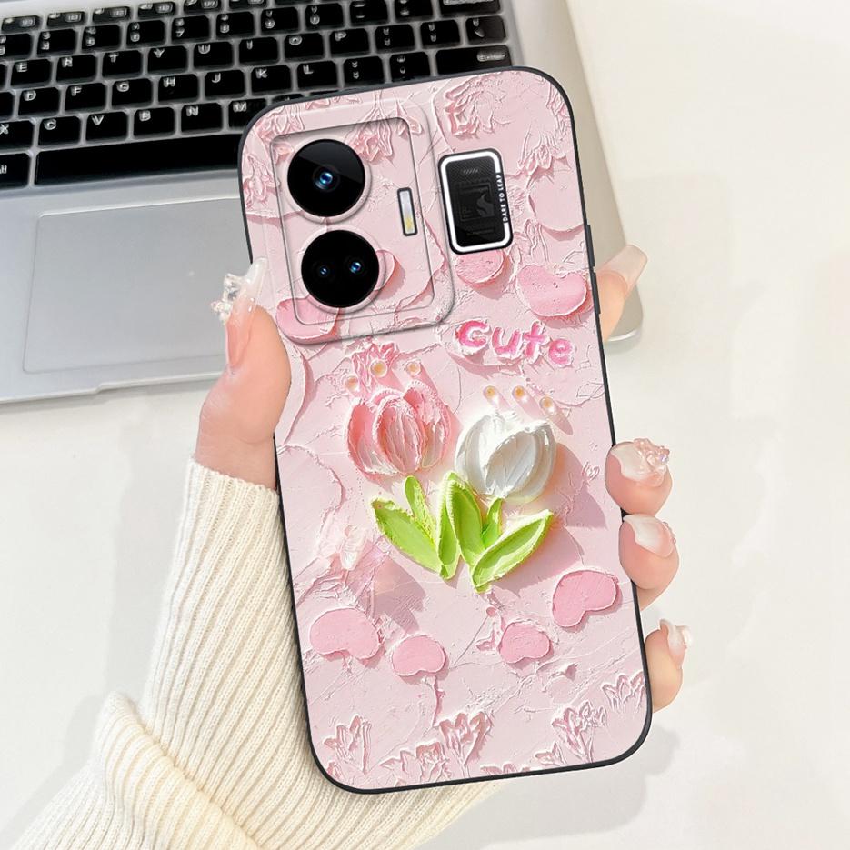 For Realme GT3 Case RMX3709 Cute Funny Cartoon Cover Soft Silicone Case For Realme GT Neo 5 Neo5 240W RealmeGT3 Back Cover Coque
