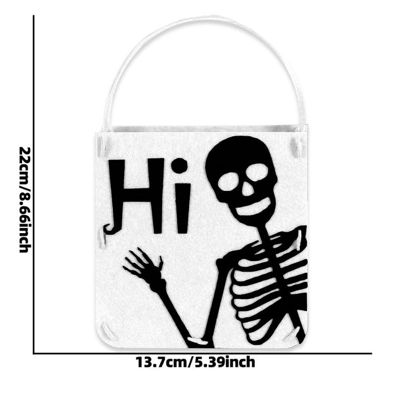 Halloween Filz Fledermaus Eulenform Kinder Tragetasche Halloween Deko Kleine Süßigkeiten Aufbewahrungstasche Handtasche Partyzubehör für Kinder Geschenk
