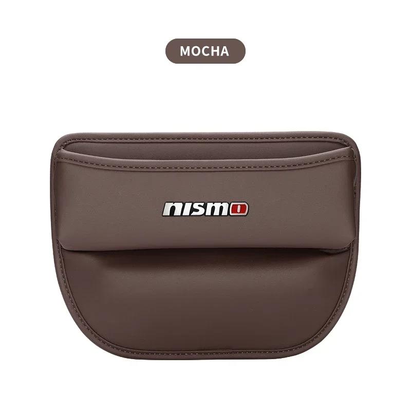 PU-Leder Auto Sitz Seiten-Aufbewahrungstasche Wildleder Spaltfüller Organizer Box Für Nissan Nismo Tiida Teana GTR Juke Note Versa Almera