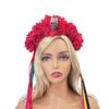 Gothic Skull Witch Party Rose Hair Hoop Halloween Skull Role Play Costume Proms Party Live Show Headwear