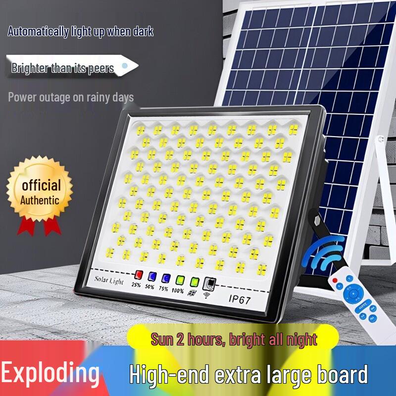 Ultra-Bright High-Power Solar Street & Courtyard Light - Outdoor/Indoor Waterproof Lighting