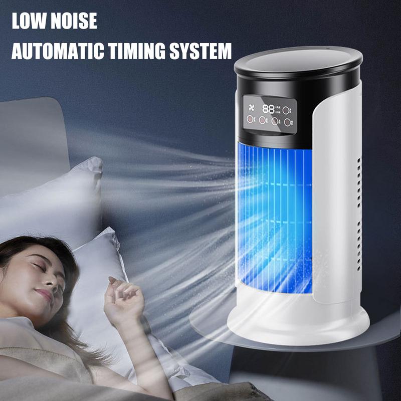 Portable Air Conditioners Desktop Evaporative USB Air Cooler Fan USB Quiet Room Cooling Adjustable Speeds Evaporative Personal