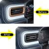 Matte Black Dashboard central Air Vent Outlet Cover Trim For Ford Maverick 22-23