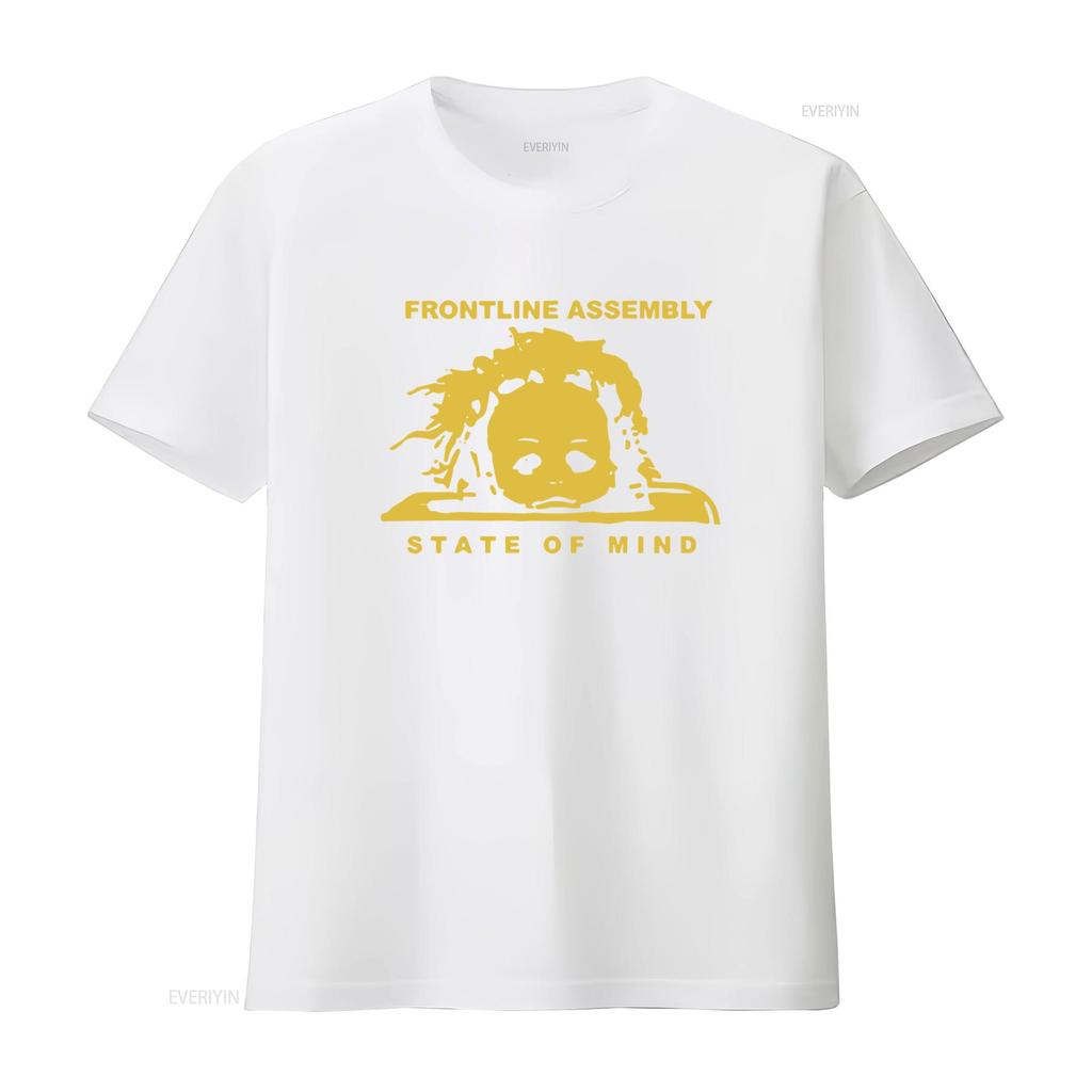New Front Line Assembly State Of Maind Classic Unisex Unisex T Shirt Size S 5xl Vintage Fashion Stylish Streetwear