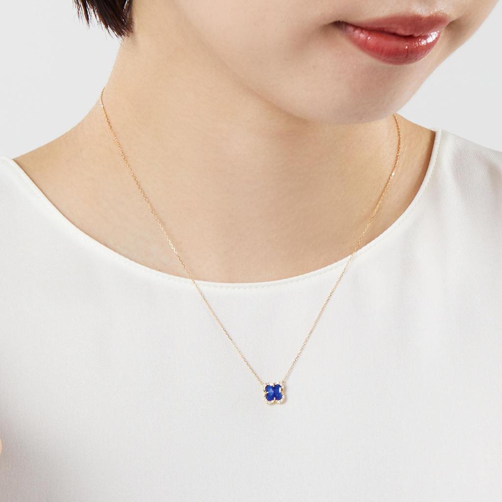 Necklace K18 Yellow Gold Lapis Lazuli AGVN599040LL [Vendome Aoyama] [Official]