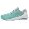 Li Ning Speed 3 Fabric Cushioning Slip Resistant Abrasion Resistant Low Top Basketball Shoes Men's Light Jade Green ABAL053-1