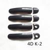 Door Handle Plastic Imitation Carbon Fiber Cover Trim Fit for Volkswagen VW Polo Mk4 Mk5 6R Car Accessories Styling Stickers