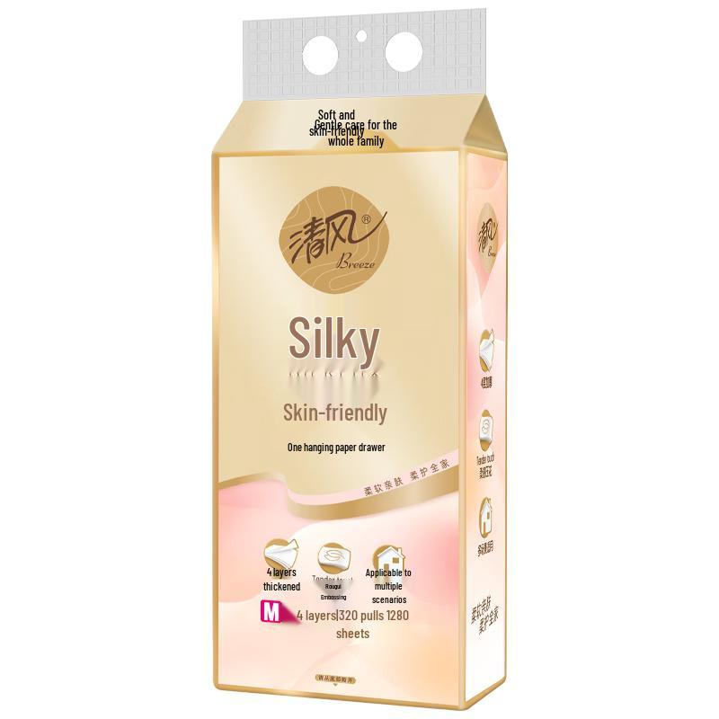 

Шелковисто-мягкие висячие салфетки Qingfeng, 4-слойные