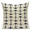 Nautical Anchor Rudder Cushion Cover Pillow Case Ocean Lighthouse Pillow Cover For Living Room Home Decorative Pillow Case