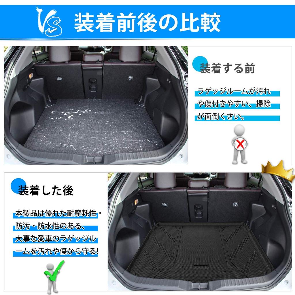 Mixsuper Toyota Yaris Cross Luggage Mat Trunk Mat Latest Model YARIS CROSS August 2020 3D Cargo Mat 3D Luggage Tray TPO Material Designed Specifically