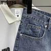 WTEMPO Sommer Herreshorts Løse Mote Denimshorts Vide Ben Shorts Fritidsshorts Draktsbukser Utendørs Strandbukser