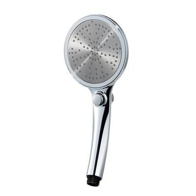 Cabezal de ducha metálico grande SANEI con tope manual y placa de ducha grande. Gran ahorro de agua. Fabricado en Japón. 40 % PS3503-81XA-CHA20-EC