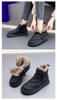 MiraiHiraki Snow Sheepskin Boots with Inner Short Winter Zipper Cold Weather Winter Shoes Women's Boots, Fur, Boots, Boots, Boots, Boots, Non-Slip