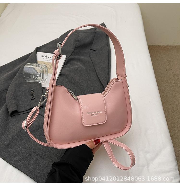 

Модная текстурная нишевая сумка женская осень-зима 2025 новая трендовая ретро повседневная на плечо сумка-мессенджер женская сумочка розовый