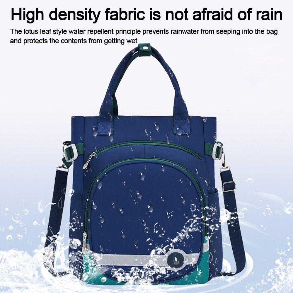 Oxford Cloth Student Shoulder Bag Dust-proof Waterproof Document Organizer Bag Large Capacity File Tote Bag Office Supplies